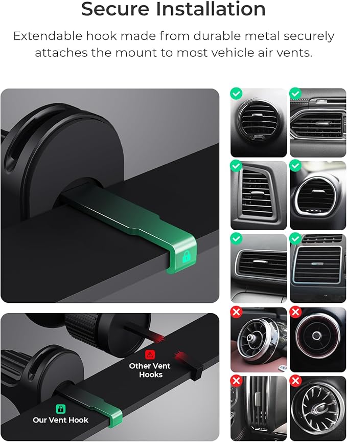 iOttie iTap 3 Magnetic Air Vent Car Mount Phone Holder - Image 3