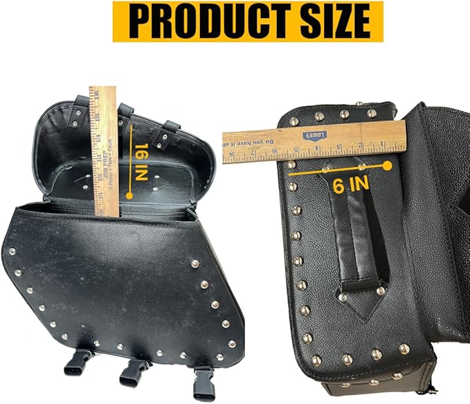 Motorcycle Saddlebags, 33L Large Capacity Saddle Bags Motorcycles, Genuine - Image 9
