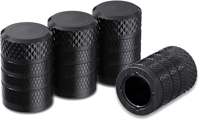 CKAuto Tire Valve Stem Caps, Anodized Aluminum Tire Valve Cap Set, Corrosion by CKAuto