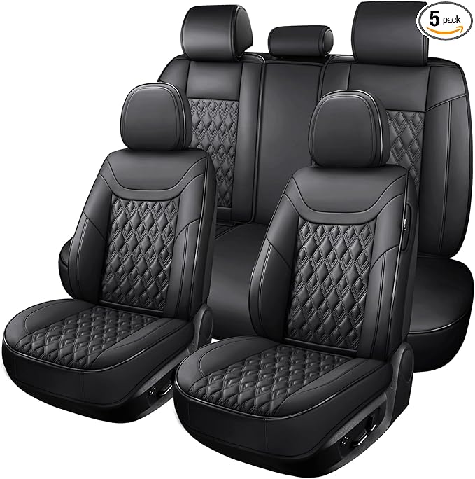 Car Seat Covers Full Set, Leather Seat Covers by COMFDRIVESEATCOVERS