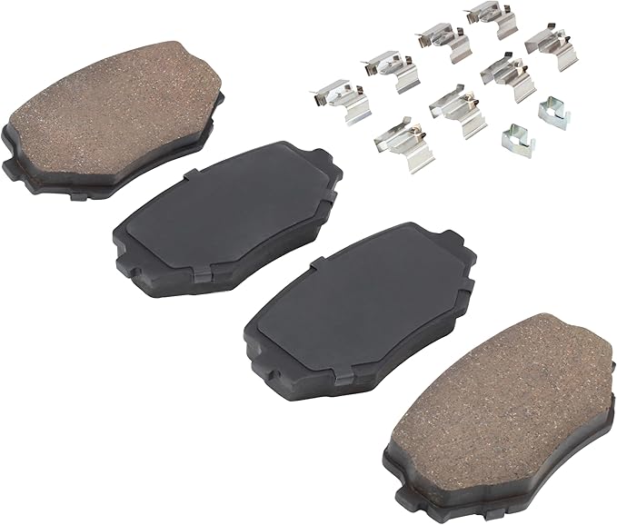 Premium Semi-Metallic Front Brake Pads Compatible - Image 2