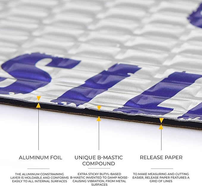 Siless 50 mil 52 sqft Car Sound Deadening mat - Image 2