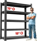 Heavy Duty Metal Garage Shelving Unit, Adjustable Steel Storage Racks, 5-Tier by OLLRRACT