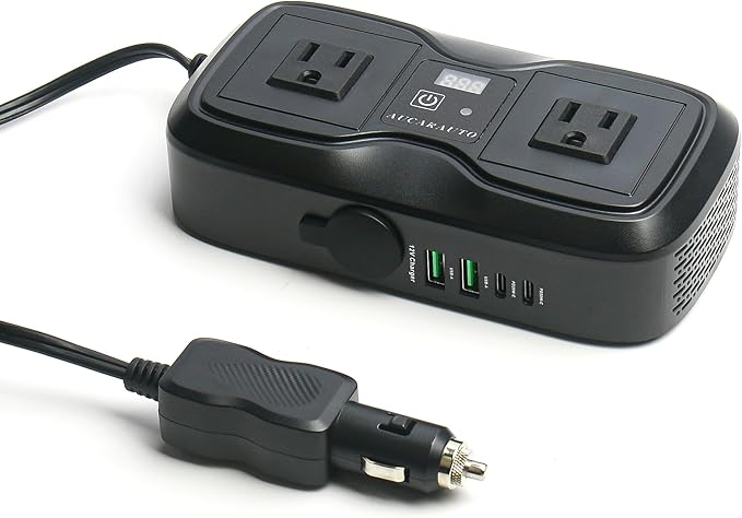 7 in 1 Car Power Inverter, 200W DC 12V to 110V AC Car Inverter - Image 8