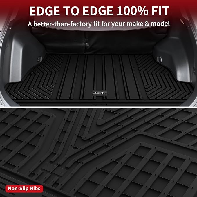 LASFIT Trunk Mats Fit for 2019-2025 Toyota RAV4 Hybrid and Gasoline, All - Image 3