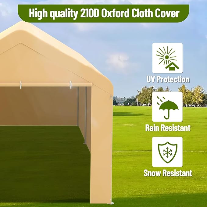 10 x 20ft Heavy-Duty Carport - Image 3