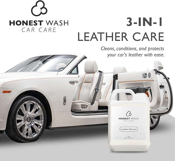 Honest Wash Car Leather Cleaner – Cleans, Conditions, & Restores Leather | - Image 2