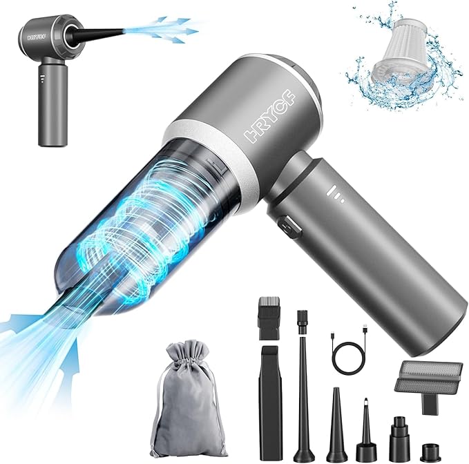 Car Vacuum Cordless, Mini Portable Vacuum Cordless by HRYCF