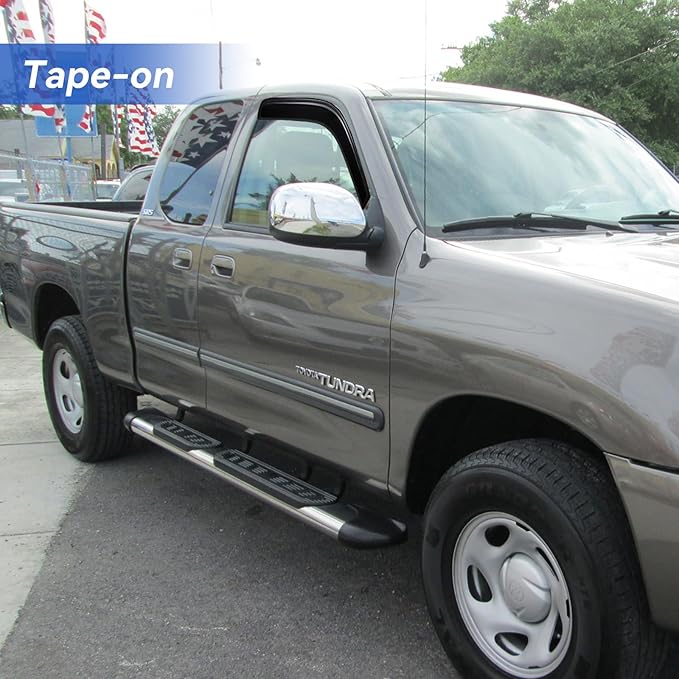 Window Visors Rain Guards for 2000-2006 Toyota Tundra Access Cab, Out-Channel - Image 4