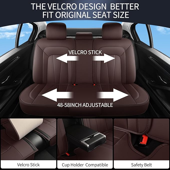 Leather Car Seat Covers, Sedans and Trucks, Waterproof and Breathable - Image 4