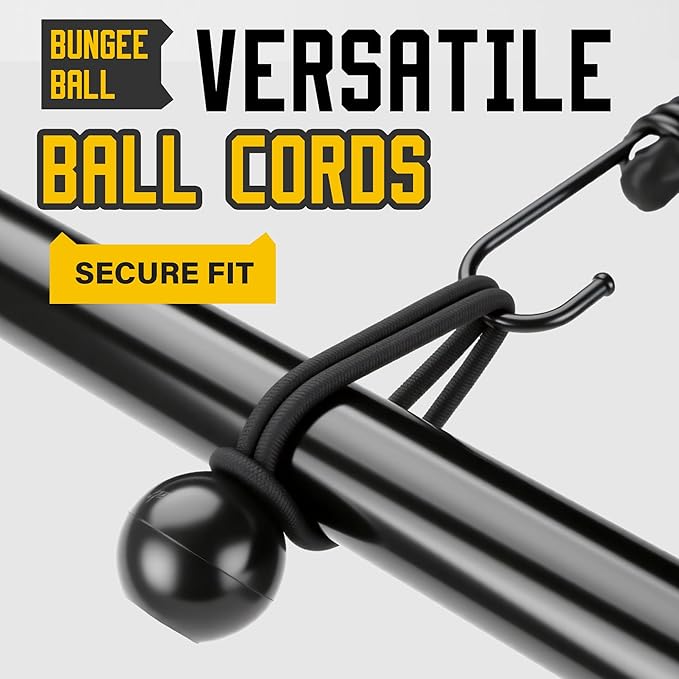 Bungee Cords with Hooks, Upgrade 30pcs Assortment Heavy Duty Outdoor with 24'' - Image 3
