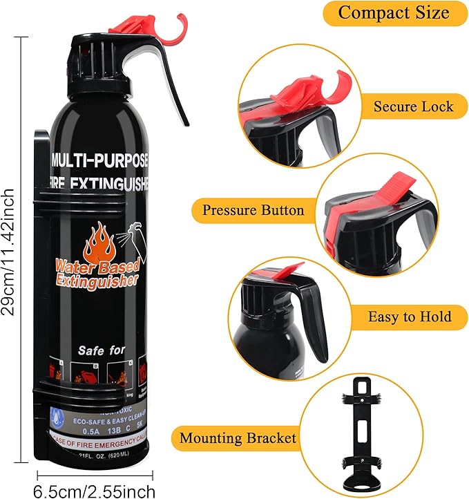 Fire Extinguisher for Home, 6 Pack Vehicle Fire Extinguishers - Image 6
