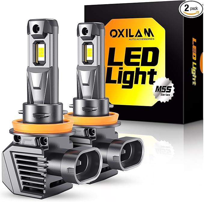 OXILAM H11 LED Bulb H8 H9 Bulbs, 900% Brighter Ultra-Bright, 3 Min Quick Install by OXILAMDIRECT