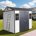 8x6 FT Outdoor Storage Resin Shed by Unknown