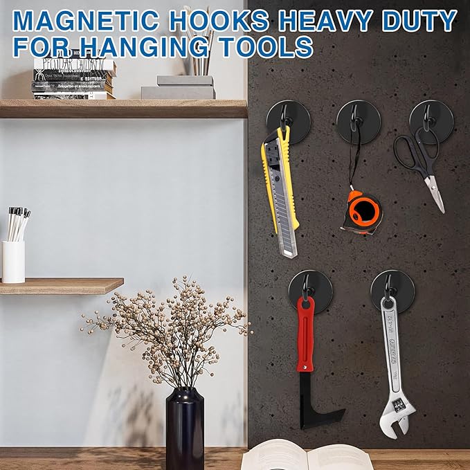 LOVIMAG Magnetic Hooks, 110LBS Strong Magnetic Hooks Heavy Duty - Image 6