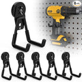 6 Pack Large Heavy Duty Magnetic Hook Extra Strong Magnetic Garage Hooks Big by Laowu