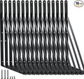 16 Pack L16 x H 10" Black Heavy Duty Shelf Brackets by MHMYDZ