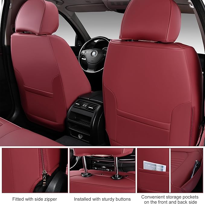 Car Seat Covers Full Set, Front and Rear Seat Covers - Image 7