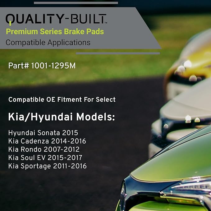 Premium Semi-Metallic Front Brake Pads Compatible - Image 3