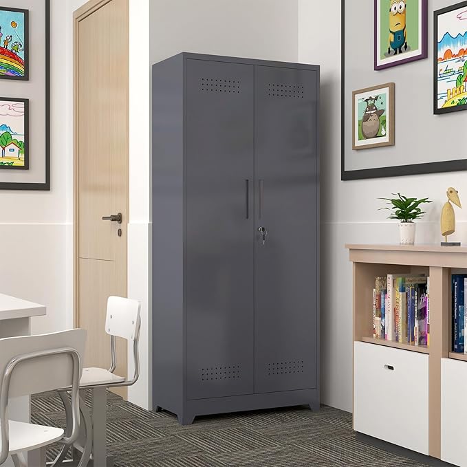 GREATMEET 72.8" H Metal Storage Cabinets - Image 2