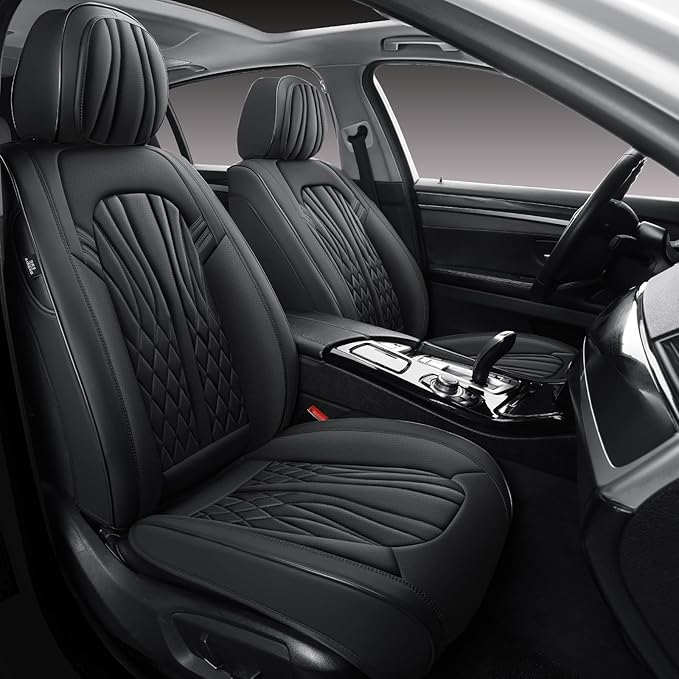 Seat Covers for Cars, Waterproof Seat Covers, Leather Car Seat Covers 2 Pack by MINGBRONCARSEATCOVER
