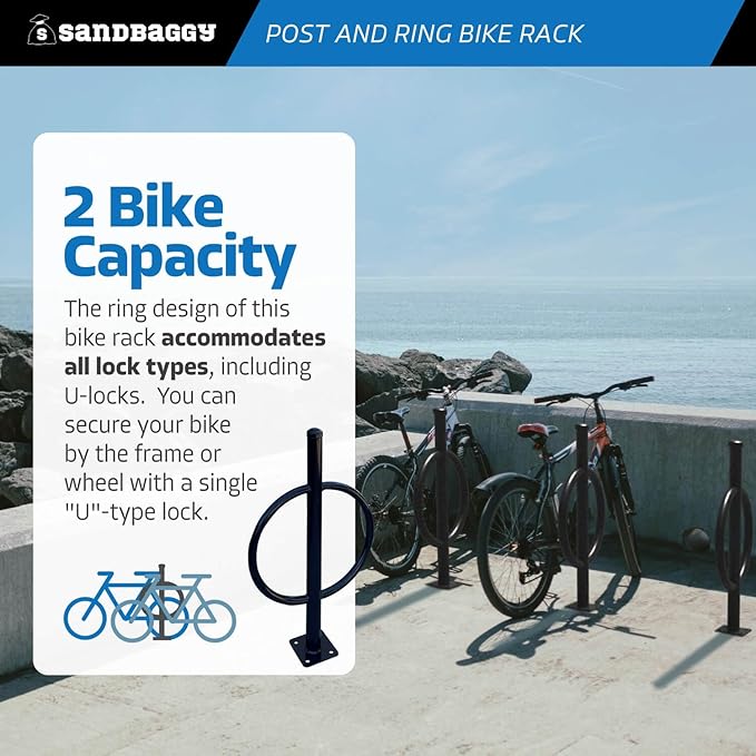 Sandbaggy Post and Ring Bike Rack - Image 4