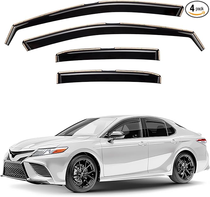 Window Deflectors Smoke Tinted in-Channel Side Window Vent Visor Deflectors by Unknown