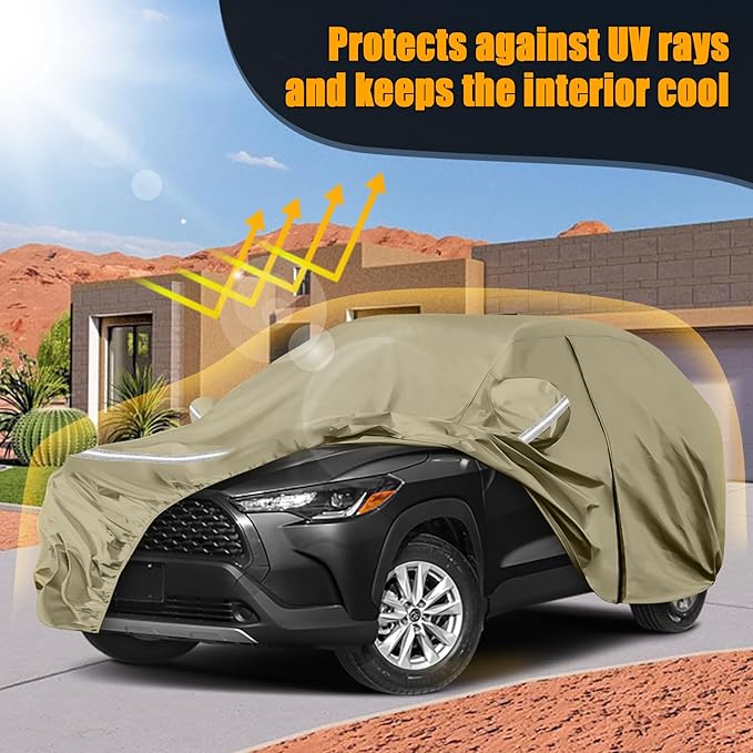 Waterproof Car Covers Replace for 2019-2025 Toyota Corolla Cross, Windproof - Image 7