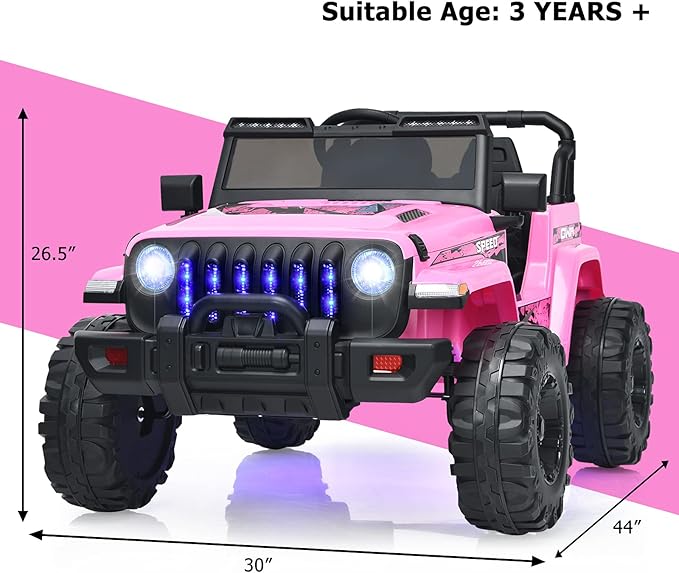 INFANS Ride on Car Truck with 2.4G Remote Control, 12V Battery Powered Electric - Image 7