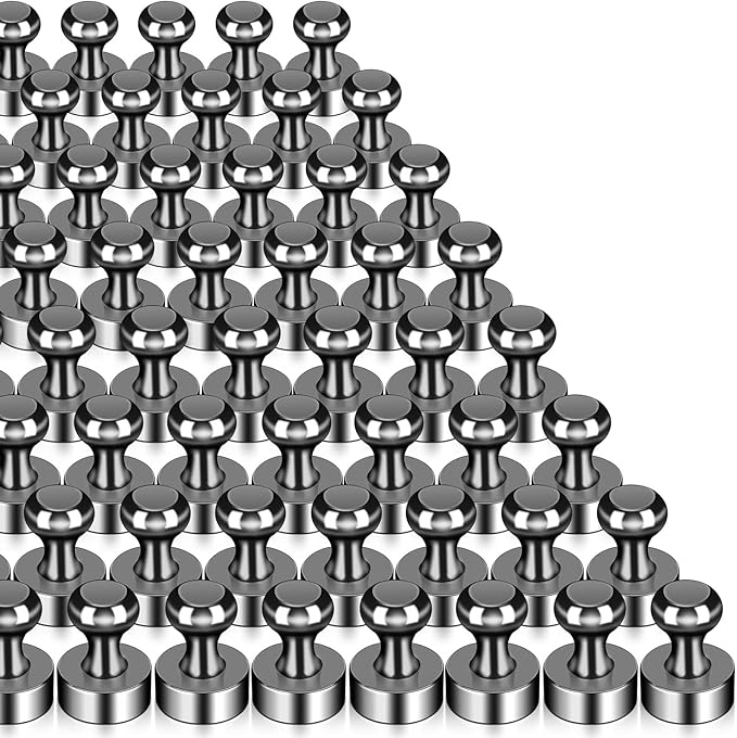 50 Pack Fridge Magnet, Push Pin Magnets Refrigerator Magnets Small Strong by MAGXCENE