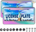 License Plate Frame Holder Rainbow License Plate Frames by Unknown