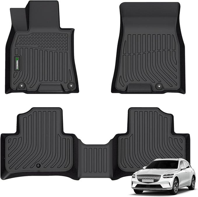 ANBINGO®-Floor Mats for Genesis GV70 2025-2022 TPE Fits Front& Rear Row GV70 by ANBINGO