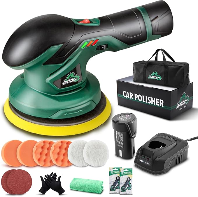 BATOCA - Cordless Car Buffer Polisher - 1pcs 2.0Ah 12V Lithium-ion Rechargeable by BATOCA
