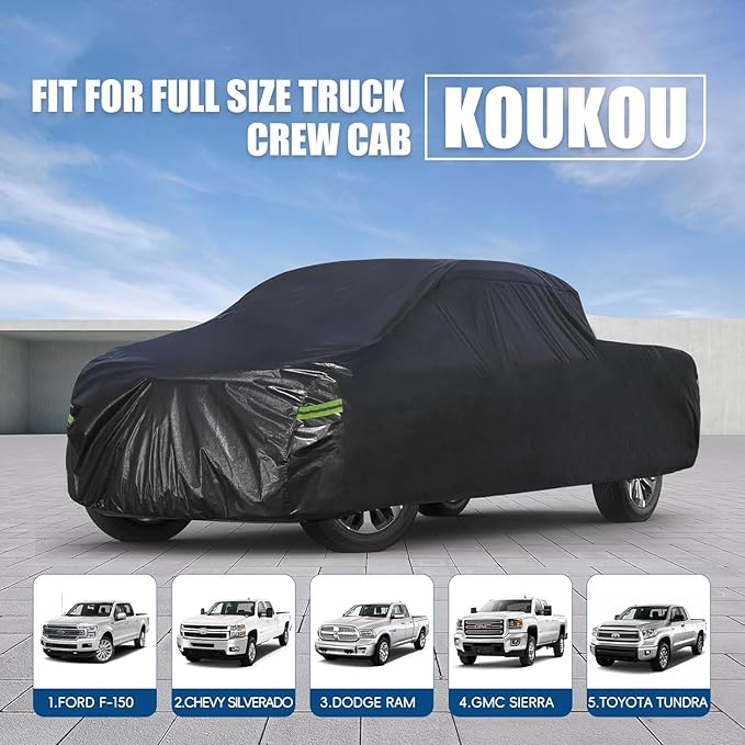 KouKou Truck Cover Waterproof All Weather, 7 Layers Heavy Duty Pickup Cover - Image 7
