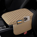 Car Center Console Cover, Upgraded Leather Armrest Seat Box Cover by SAMGCHI