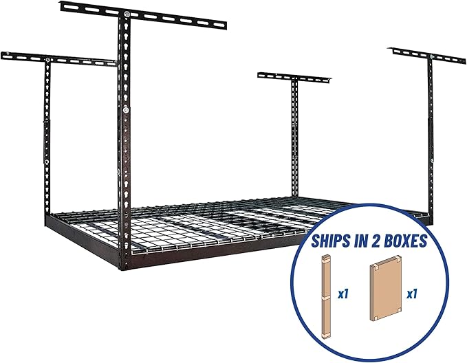 MonsterRax Overhead Garage Storage Racks 4x6, Ceiling Mounted Shelving - Image 6