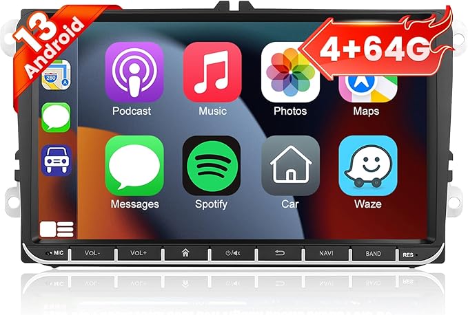 9 inch Car Radio for VW Jetta Passat Seat Golf Tiguan Beetle, 9inch Touch by EKAT