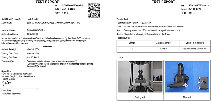 Heavy Duty Green Swing Hangers Screws Bolts Included Over 5000 lb Capacity - Image 4