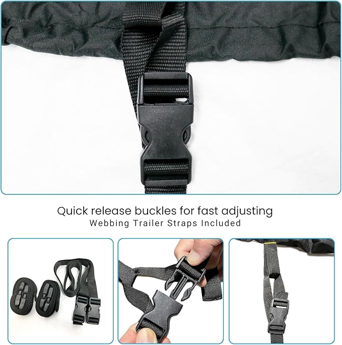 Trailerable Stand-up Jet Ski Cover, Waterproof Marine Grade 600D Heavy Duty - Image 5