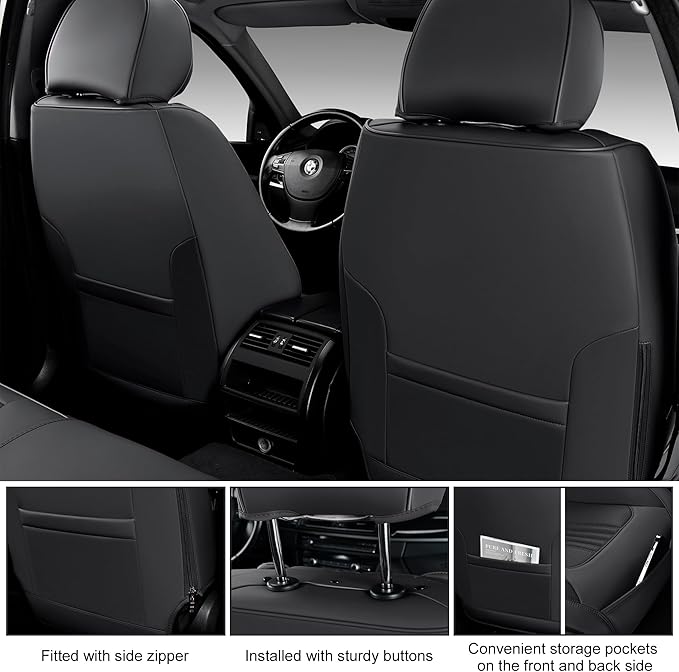 Car Seat Covers Full Set, Front and Rear Seat Covers - Image 7