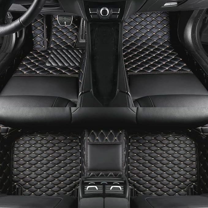 Custom Colors Car Floor Mats Black Pink by Unknown