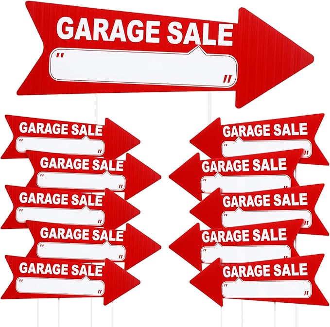 Wenqik 12 Pcs Garage Sale Signs - Image 8