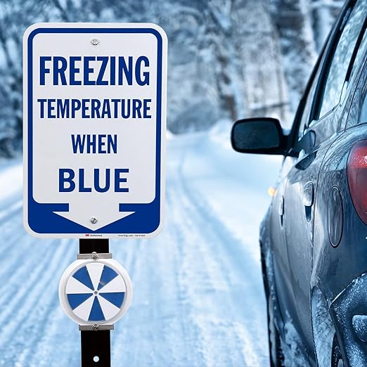 SmartSign Freezing Temperature When Blue Sign - Image 3