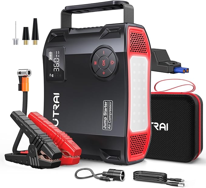 UTRAI Jump Starter with Air Compressor, 6000A 27000mAh Car Starter Jump Box - Image 9