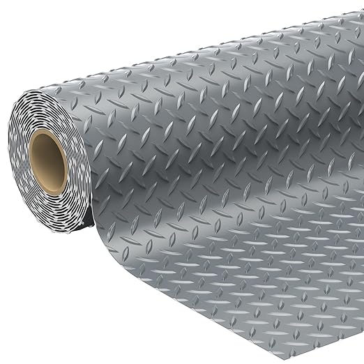 7.5 x 16 FT Garage Floor Mats for Under Car, 2.8mm Thickened Rubber Flooring by Geemax