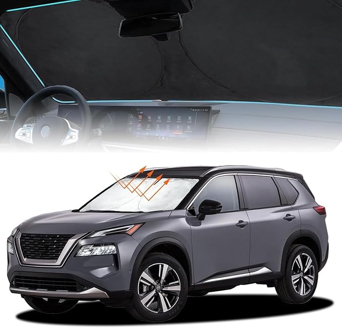 INSAUTO for Rogue Windshield Sun Shade Sunshade Foldable for Nissan Rogue by INSAUTO