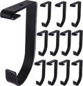 12-Pack Heavy Duty Add-On Storage Flat Hook Accessory by Saderoy