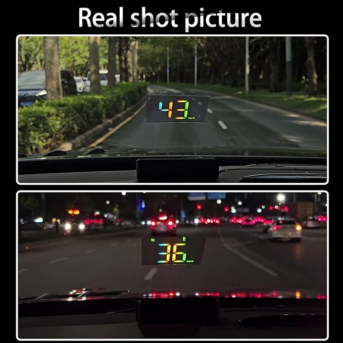 Heads Up Display M2S, GPS Speedometer Multi-Segment Alarm Settings, Fully - Image 7