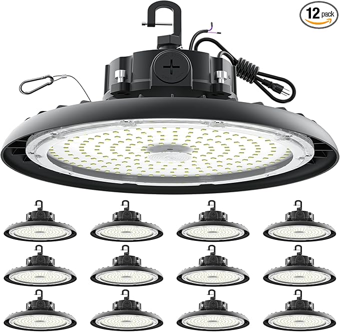 High Bay Lights LED UFO Light 240W LED Shop Lights 6000K IP65 Commercial Bay by AIKVSXER