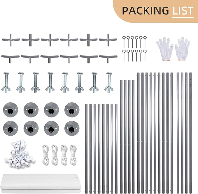 JY QAQA Carport, 12x20 FT Heavy Duty Carport - Image 5
